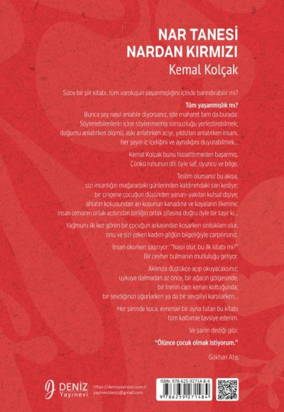NAR TANESİ NARDAN KIRMIZI - Kemal Kolçak