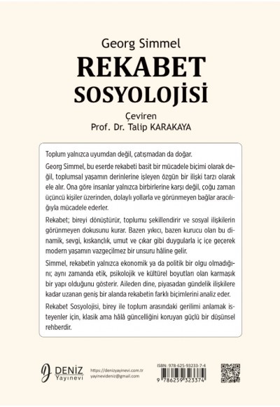 Rekabet Sosyolojisi - Georg Simmel